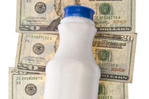 Healthy School Lunch Themed Image.  Milk Money.