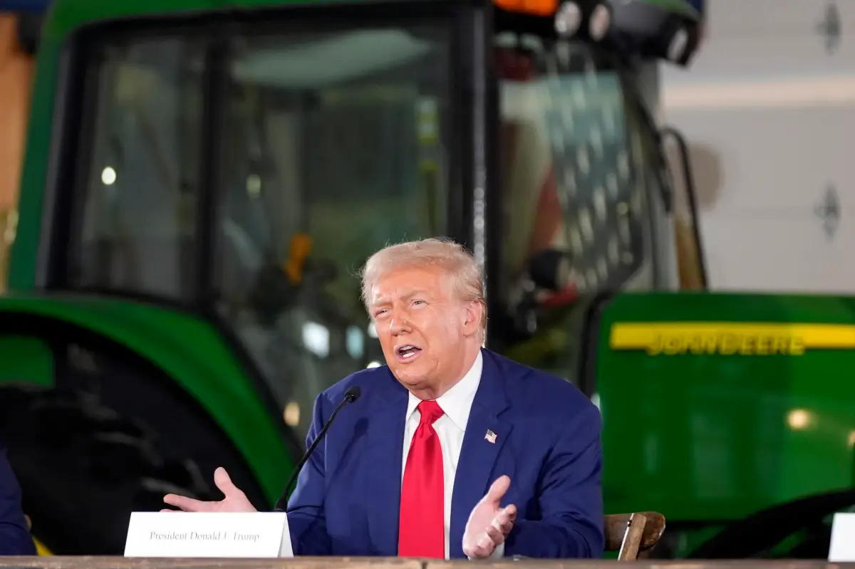 Donald Trump tariffs, John Deere manufacturing, 200% tariff implications, American agriculture costs, Manufacturing relocation to Mexico, Trade policies and American jobs, Economic impact of tariffs, Political implications of tariffs, Midwest employment and tariffs, Supply chain disruption and stability