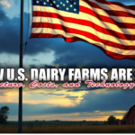 dairy industry transformation, milk production efficiency, economies of scale in dairy, advanced dairy technologies, geographic shifts in dairy production, Texas Idaho dairy farms, California dairy decline, automated milking systems, regional differences in dairy farms, modern dairy farming techniques