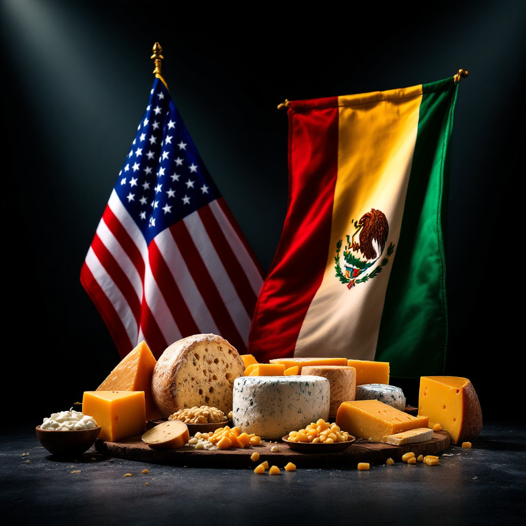 cheese consumption Mexico, U.S. shredded cheeses, cheese exports, dairy farmers Mexico, cheese market strategies, Mexican food distributors, cheese import statistics, economic stability dairy, innovative farming techniques, supply chain efficiencies