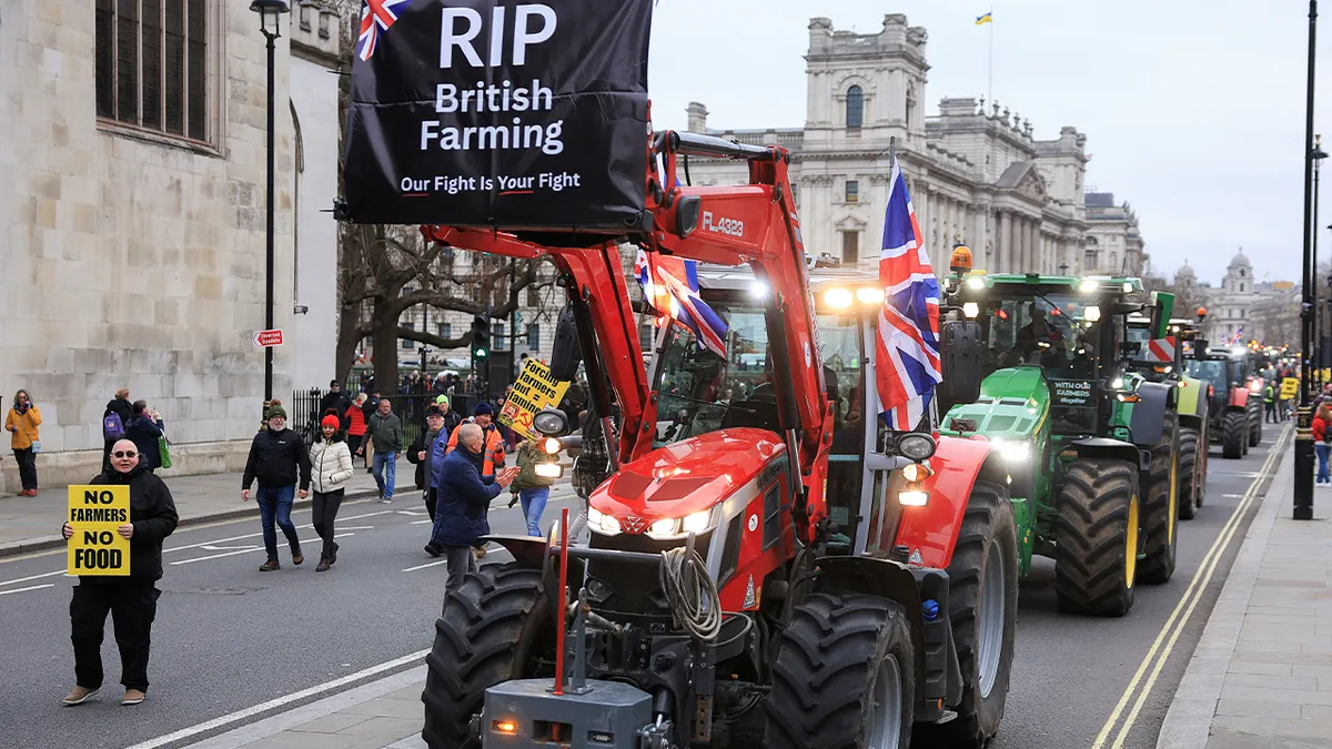 Farm Inheritance Tax, UK farming protests, dairy farmers concerns, agricultural stakeholders, Labour tax policy, family farms challenges, land prices increase, farming industry economic issues, inheritance tax impact, food supply problems